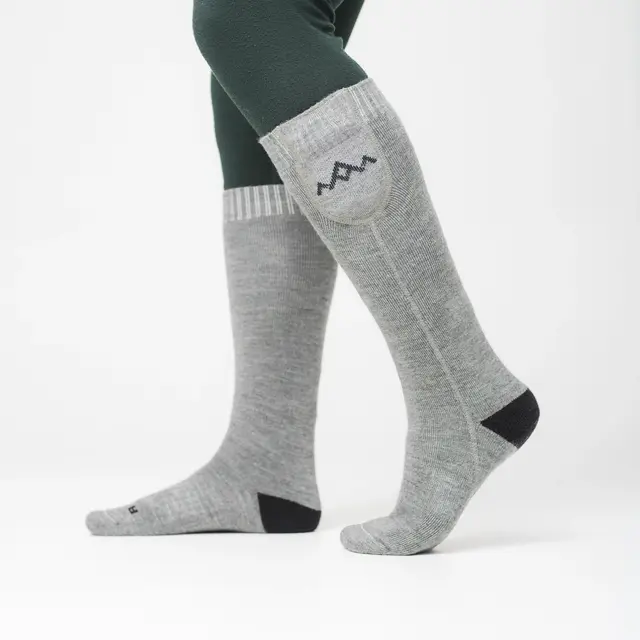 HeatX Heated Everyday Socks w/battery S Grey - EU37/39 
